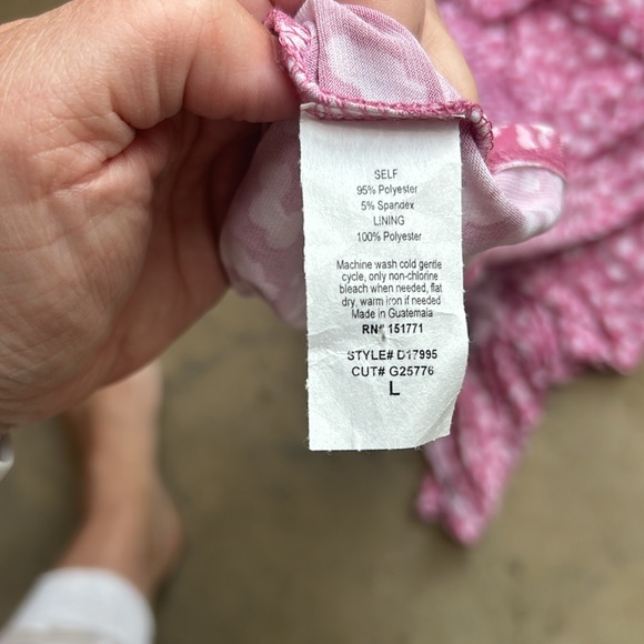 Pink Animal Print Wrap Mini Dress - Picture 4 of 5